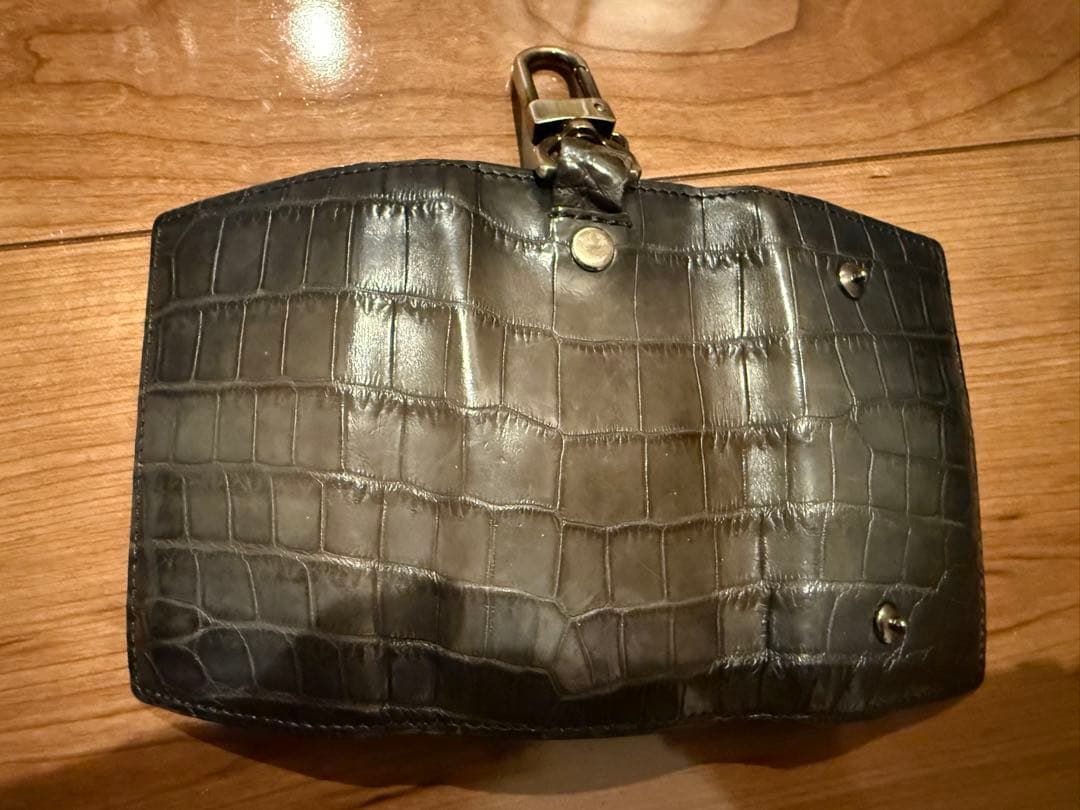 Yuhaku YFA171 クロコダイル キーケース（Gray）