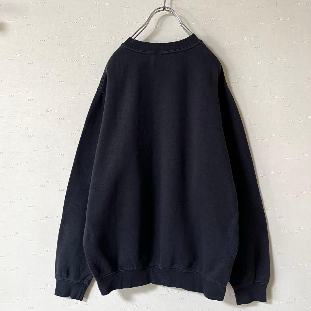 USA製 古着 90's ハードロックカフェ スウェット なえなの 銀 黒