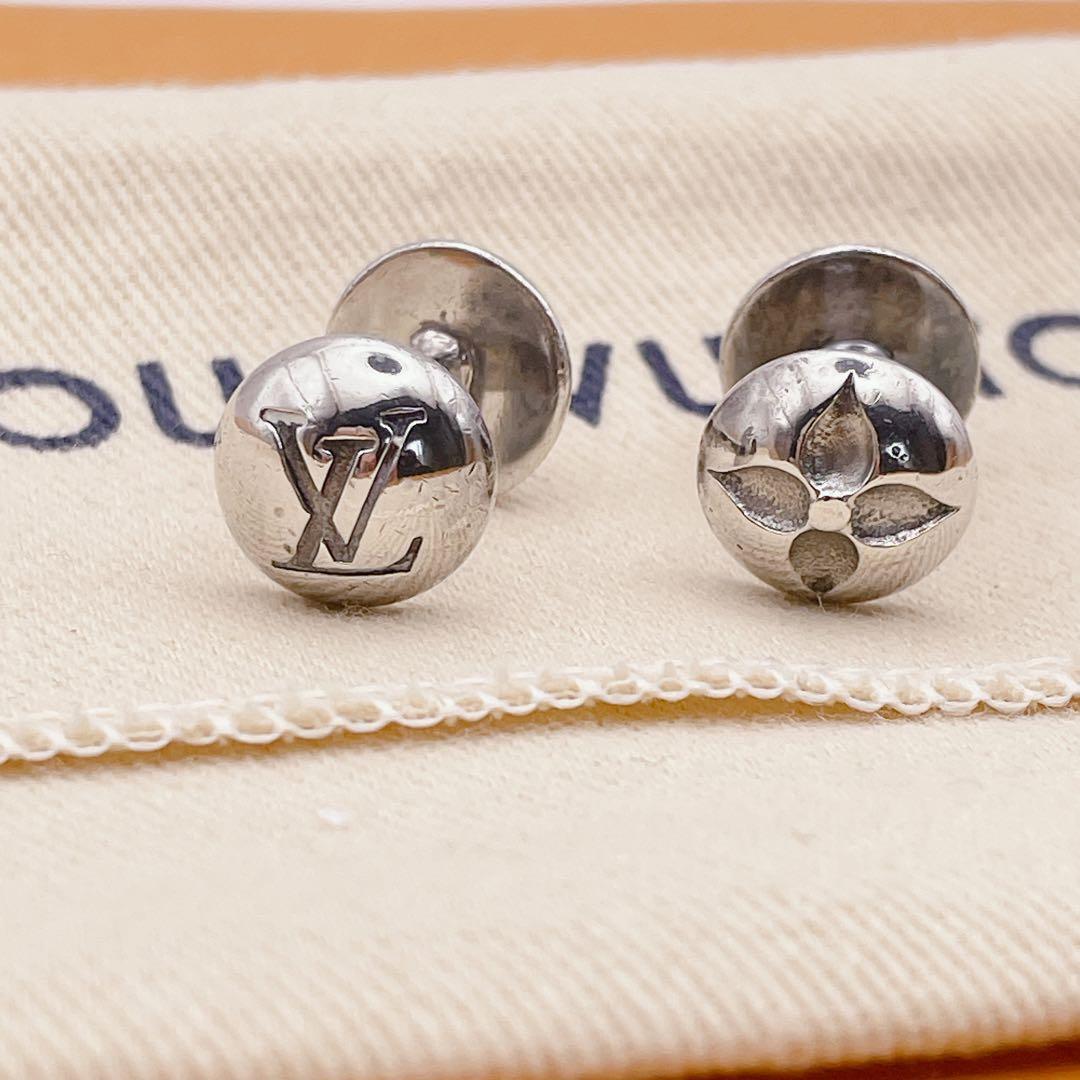 LOUIS VUITTON カフリンクス　ブトン　ドゥ　マンシェット　シルバー