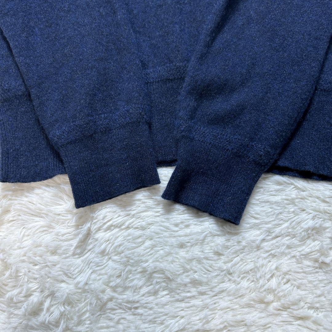 美品✨RRL ニット カシミヤ100 クルーネック ネイビー M ラルフローレン