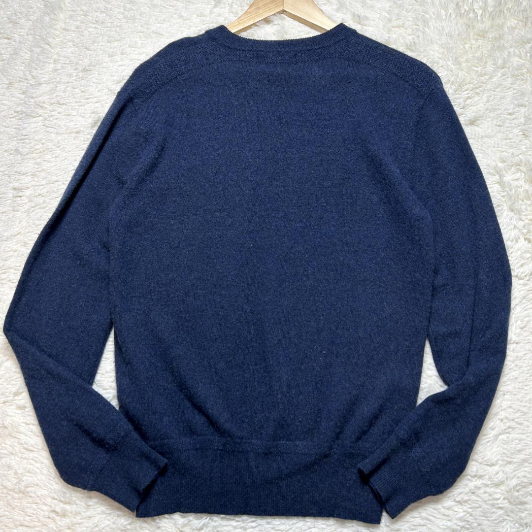 美品✨RRL ニット カシミヤ100 クルーネック ネイビー M ラルフローレン