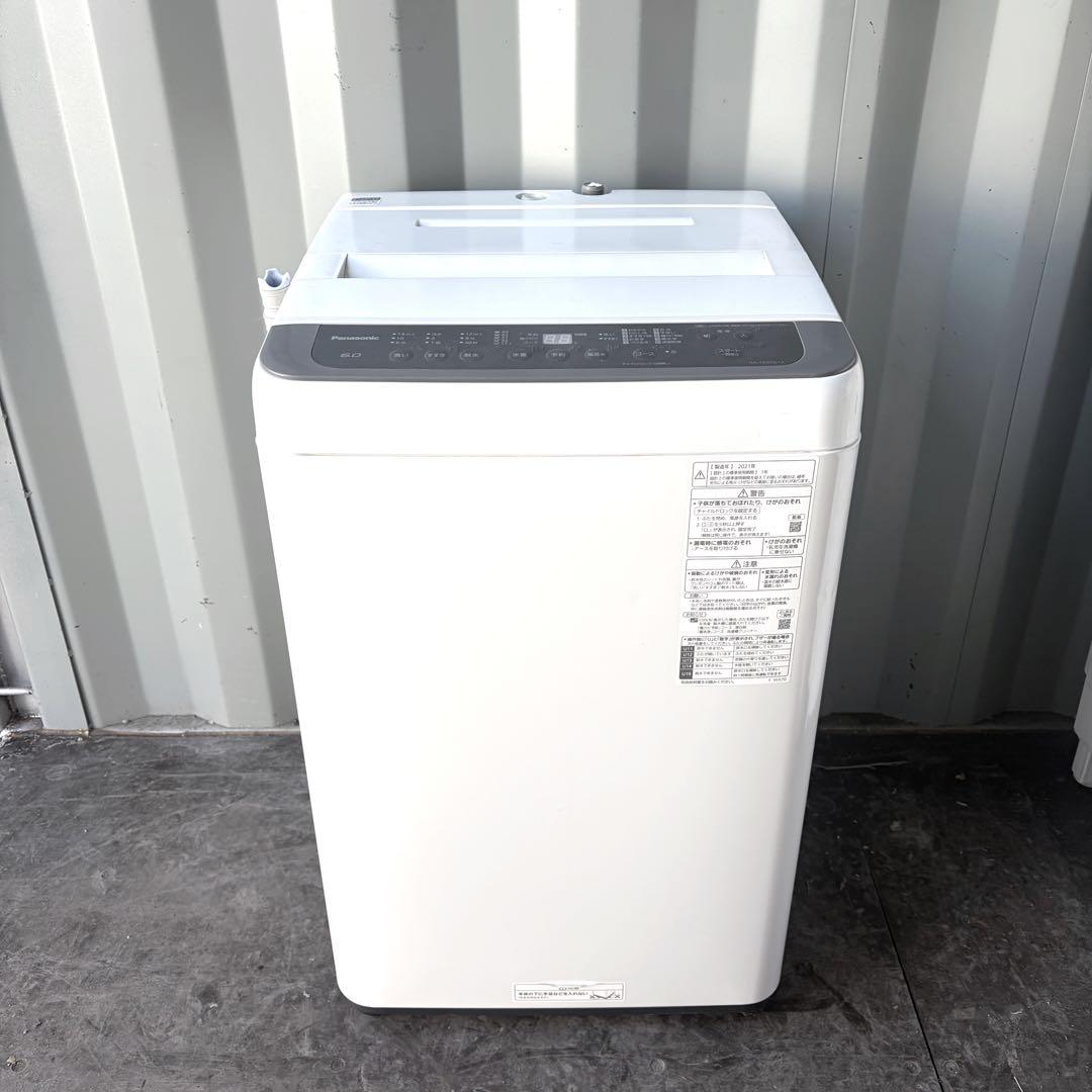 108運搬取付無料！ニュアンスブラウン純正Panasonic洗濯機！完動超美品！
