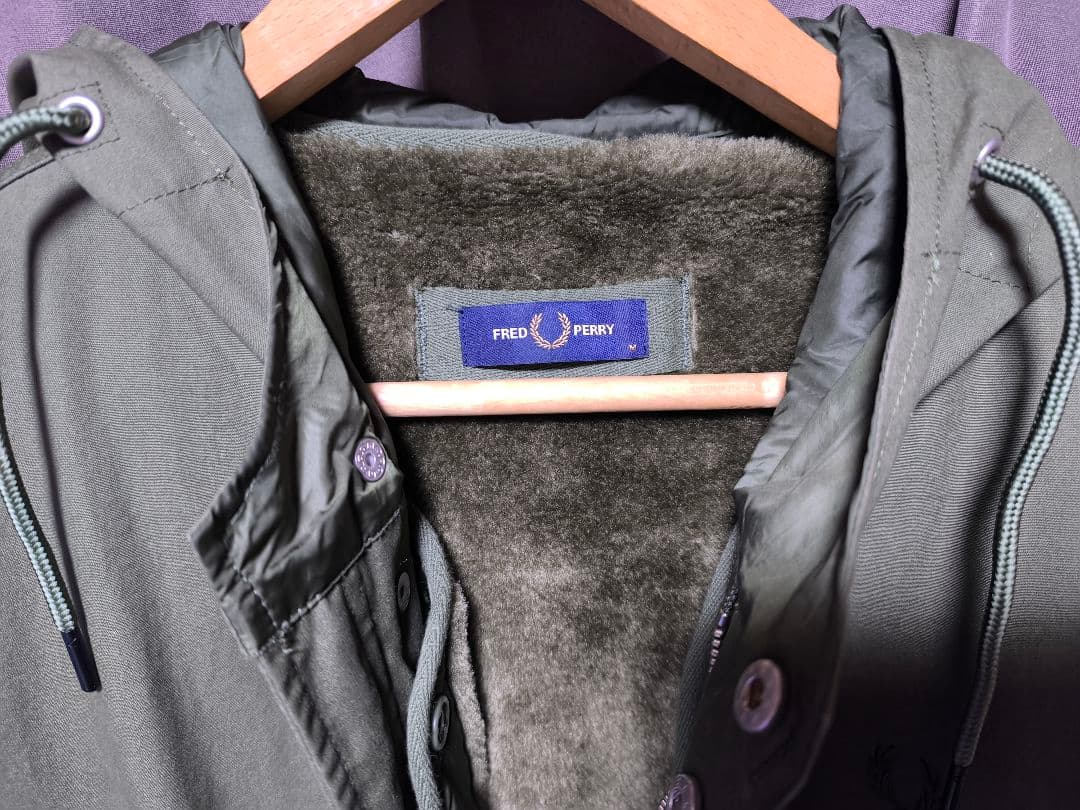 美品 フレッドペリー モッズコート j6525 Fur Lined