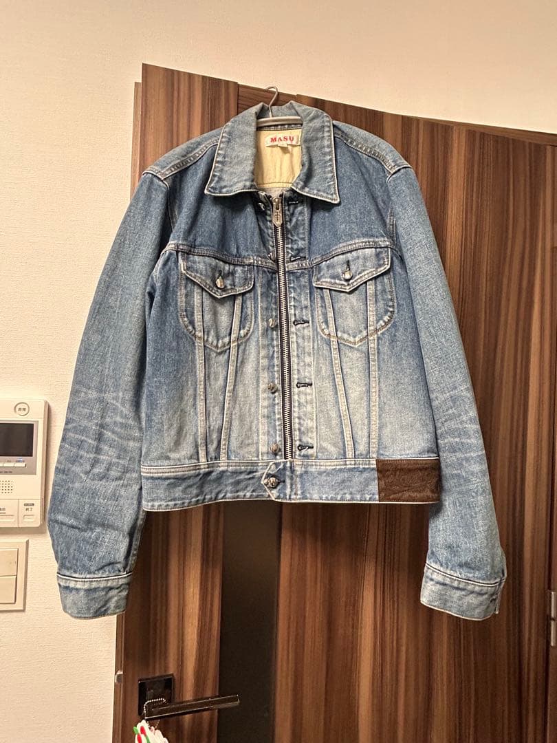 MASU デニムジャケット 46サイズ ライトブルー