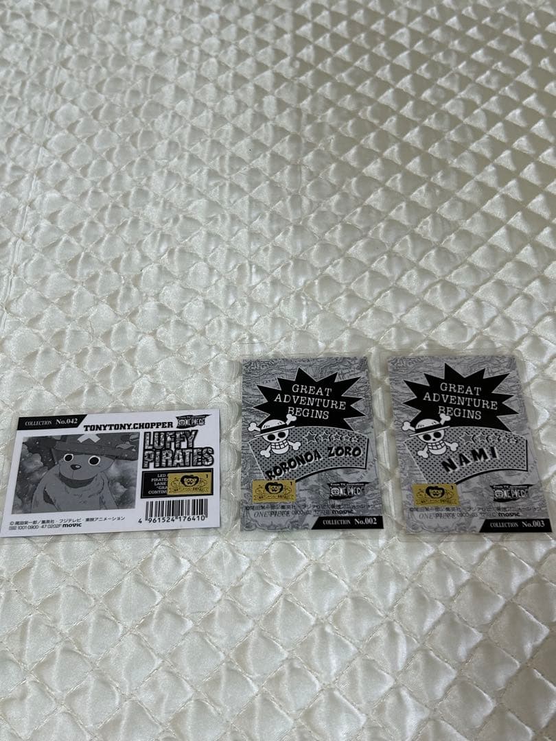 2000年頃　ワンピース　ラミカード　ゾロ　ナミ　チョッパー