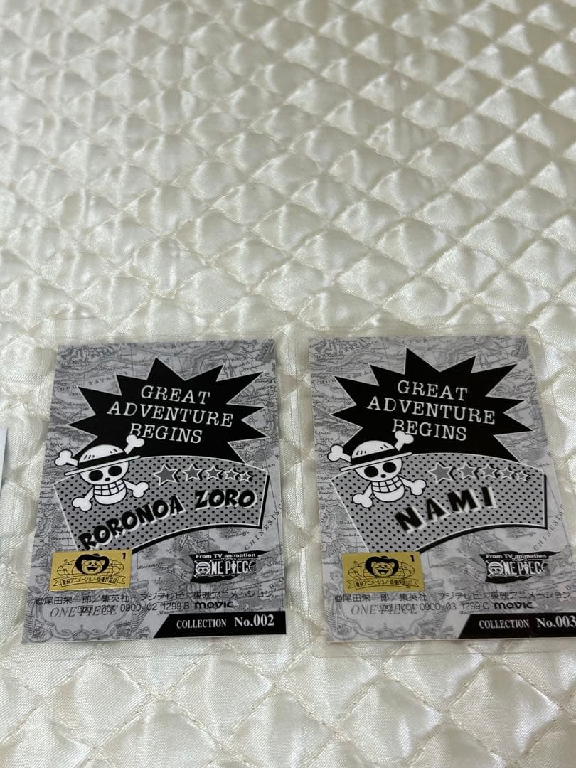 2000年頃　ワンピース　ラミカード　ゾロ　ナミ　チョッパー