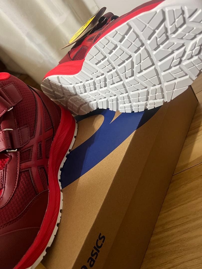 【新品未使用品】アシックス WINJOB CP216 安全靴26.5cm レッド