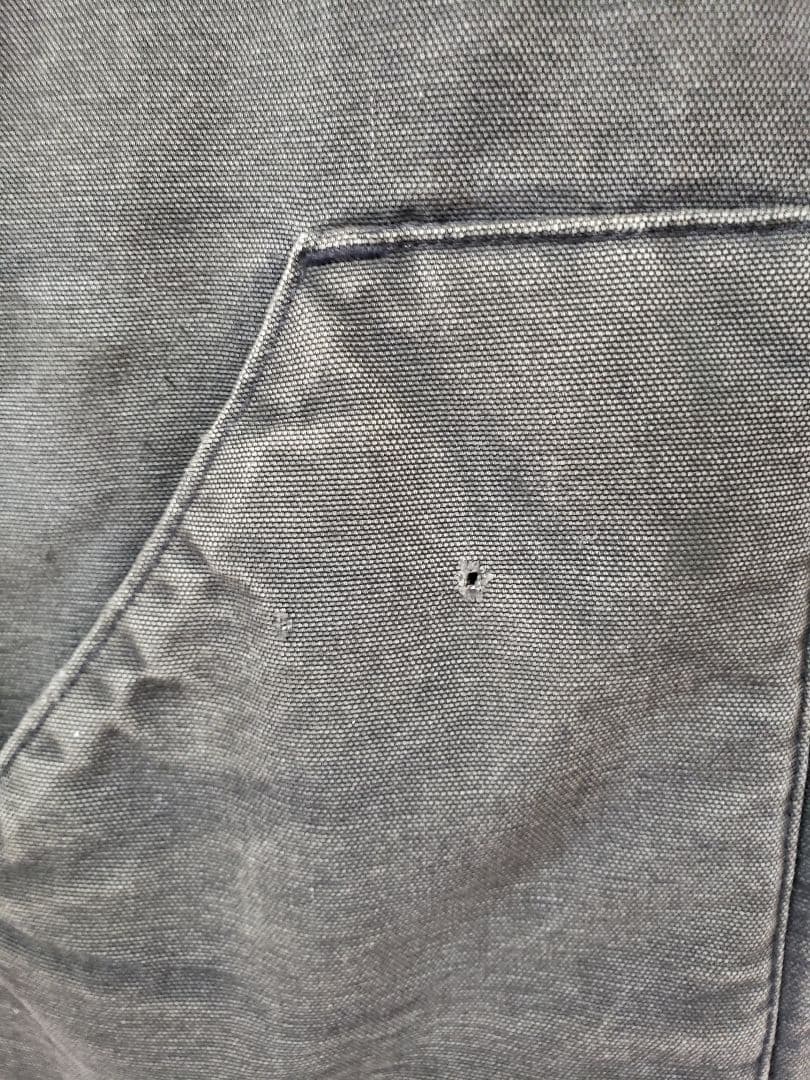 90s カーハート ダックベスト USA 製　襟カット　XXL ブラック