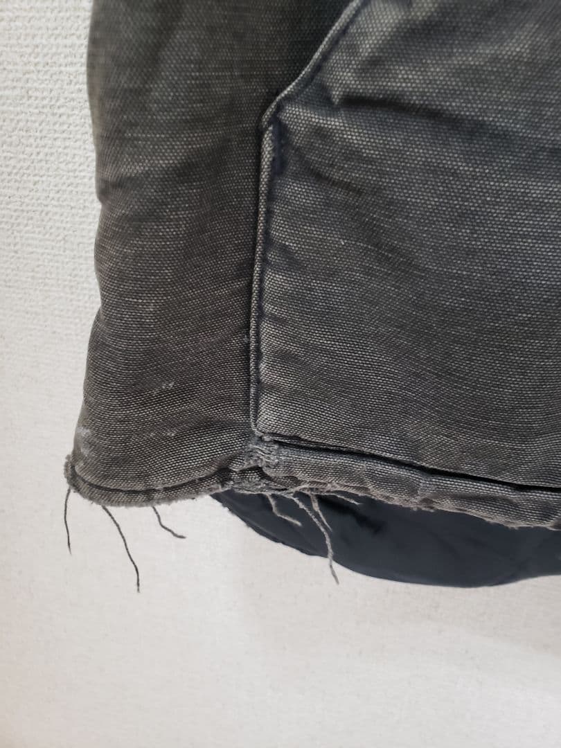 90s カーハート ダックベスト USA 製　襟カット　XXL ブラック