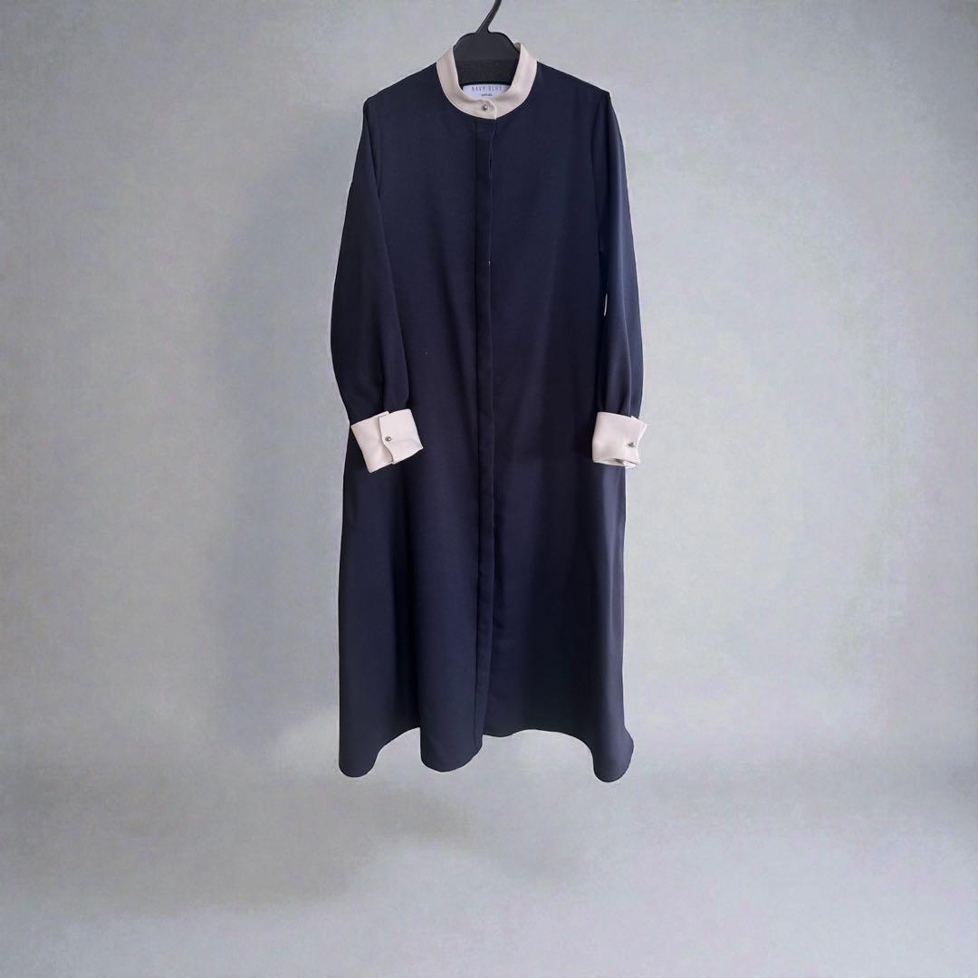 未着用 SHIPS any:ダブルクロス Aライン シャツワンピース