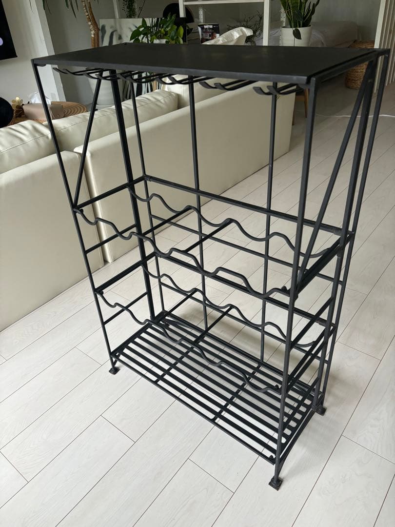 引取歓迎　ワインセラー　ワインラック　黒アイアン　鉄　ビンテージ