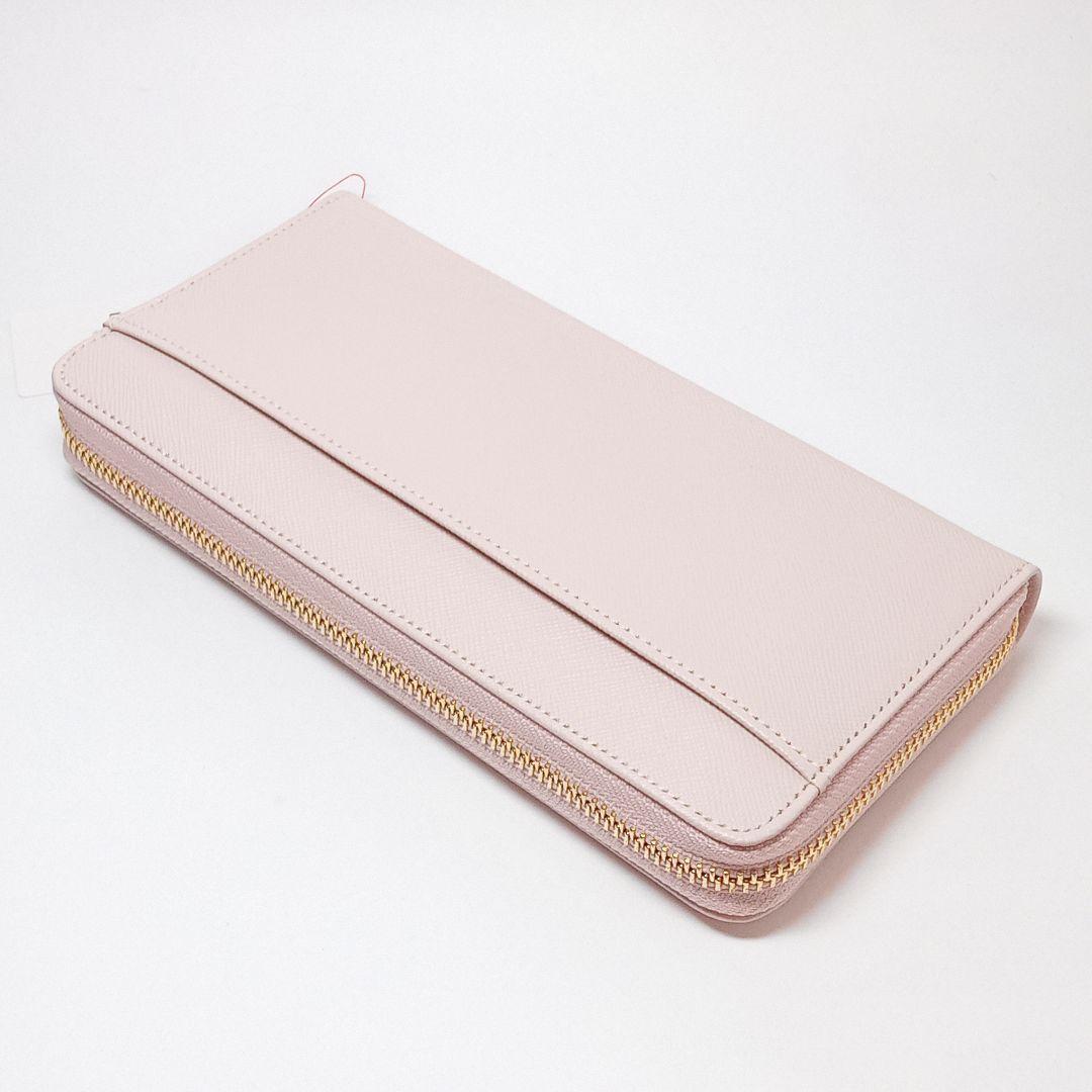 新品 ランバンオンブルー 長財布 ラウンドファスナー リュクサンブール ピンク