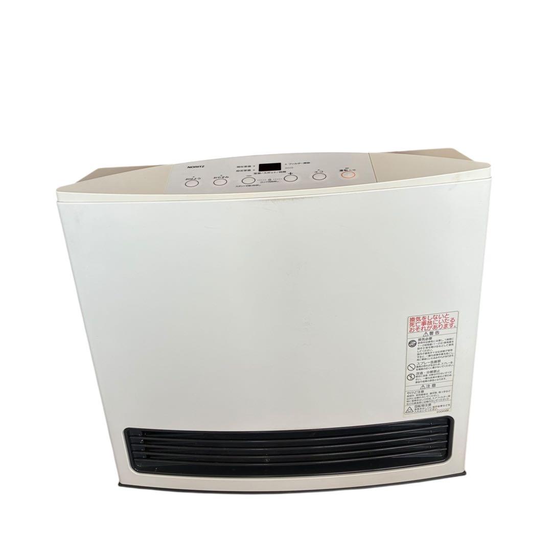 ノーリツ ガスファンヒーター GFH-4004S-W5 都市ガス用　ホース付き