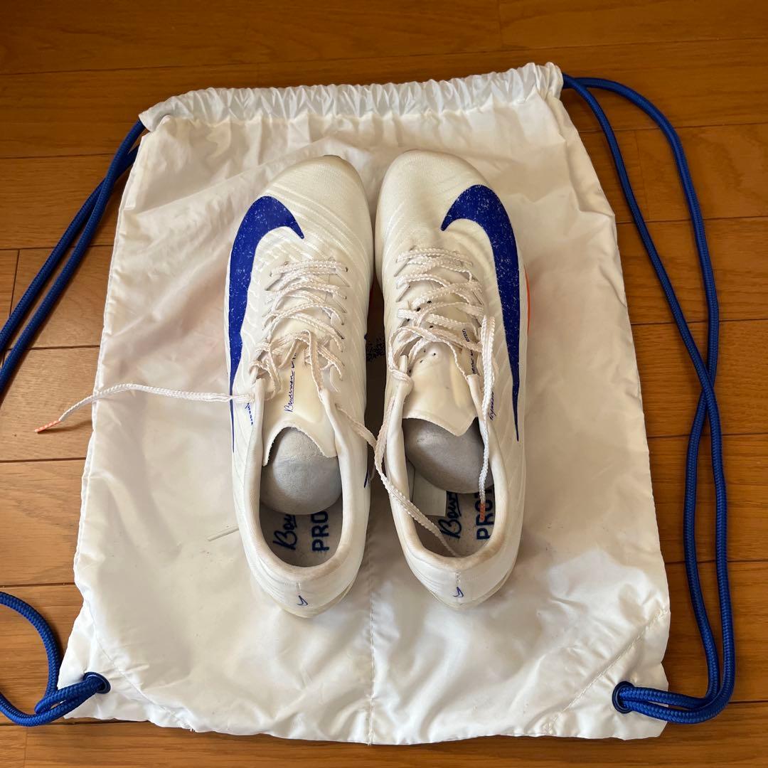 Nike Zoom Pro ホワイト/ブルー スパイクシューズ