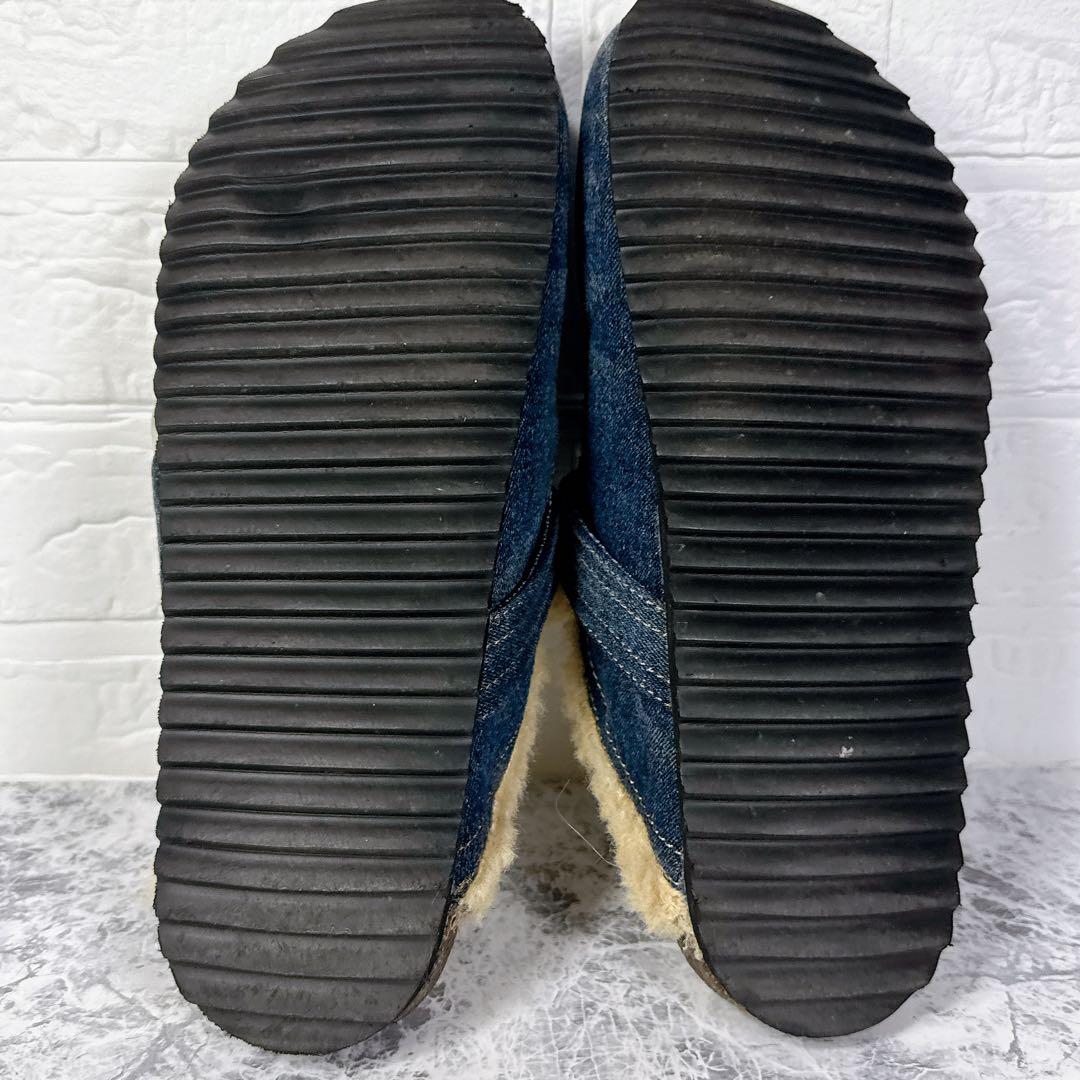 【極美品】DIESEL サンダル クロッグ デニム ボア ワンポイント