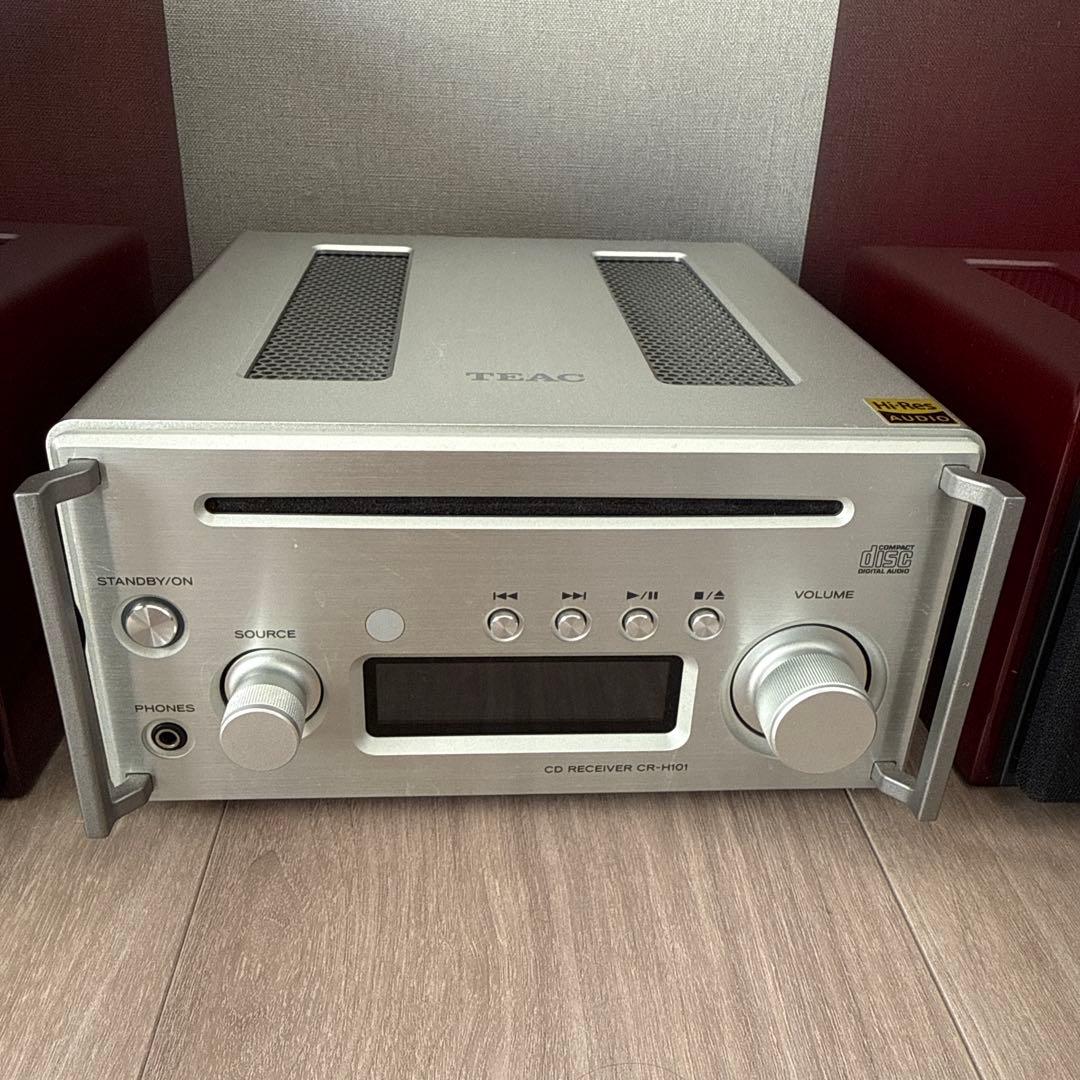 【美品】TEAC CR-H101 LS-101HR CDレシーバー スピーカー