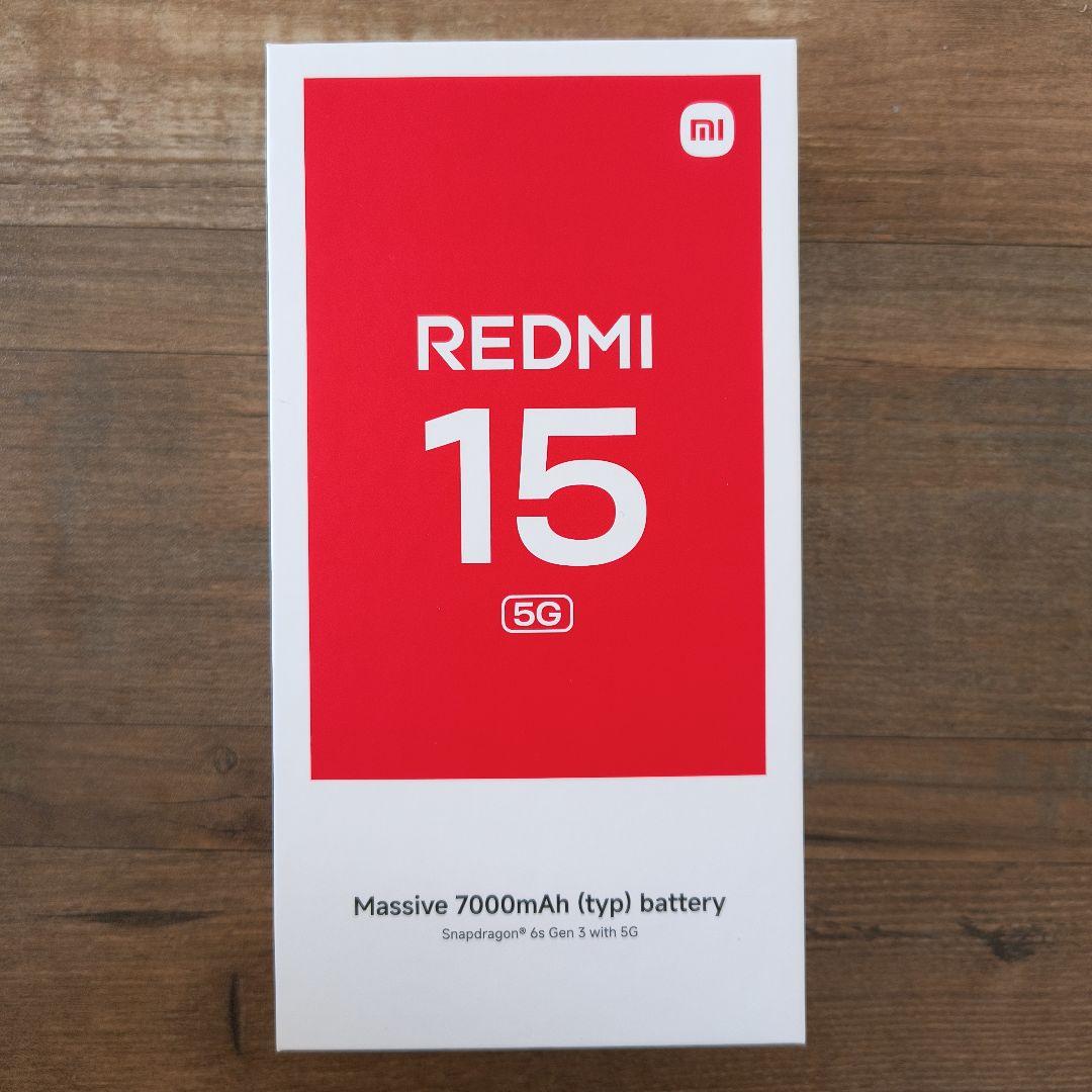 スマートフォン本体 Redmi 15 5G Midnight Black 4GB/128GB