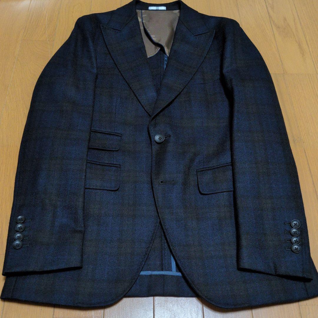 【希少】SUIT SELECT　ブラウンタータンチェックスーツ