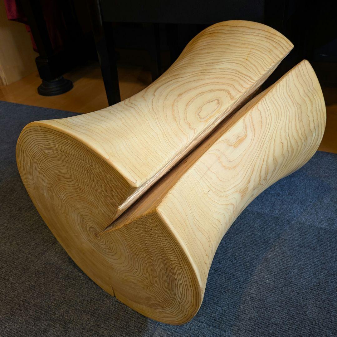 坂尻　　檜　大型　切り株　丸太　椅子　スツール　テーブル　高さ約45㎝