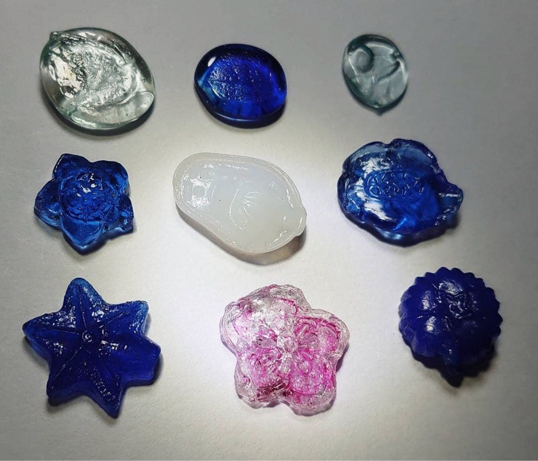 型押しおはじき