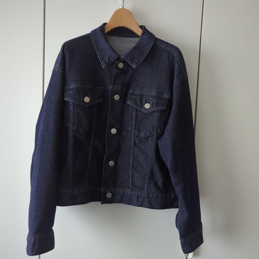 【カタログ掲載・洗える】ウスカルデニム襟付き ジャケット