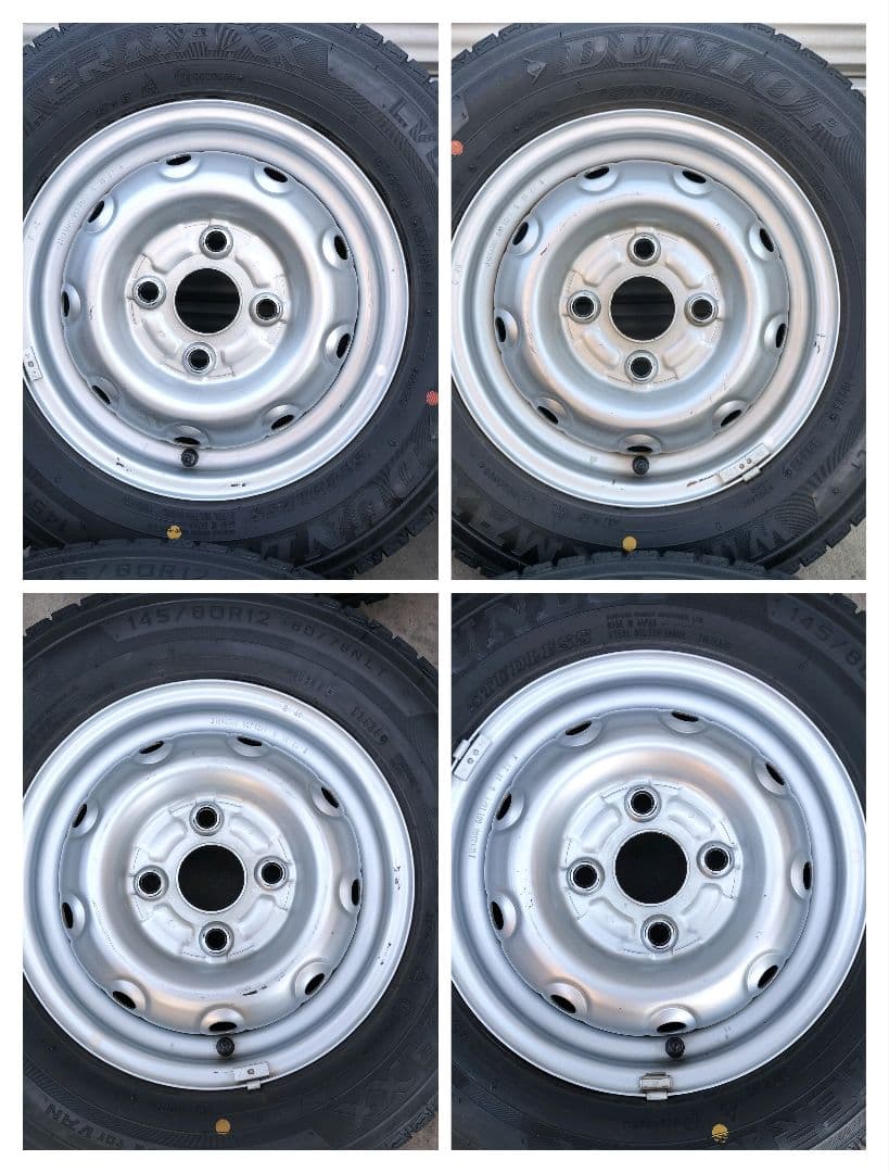 2024年製ウインターマックス LV01 145/80R12 LT 鉄ホイール