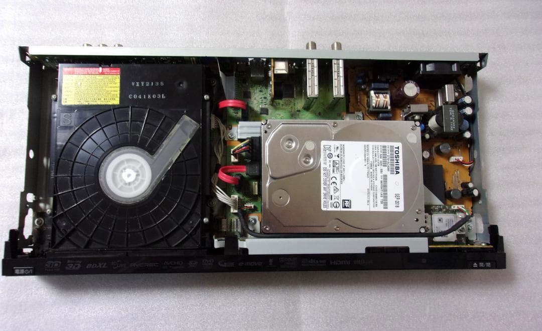 動作品（2TB増量換装)パナソニックブルーレイレコーダー DMR-BZT710