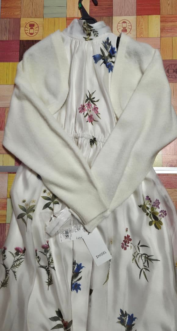 彩 Sustainable フラワーモチーフワンピース × ボレロ セット