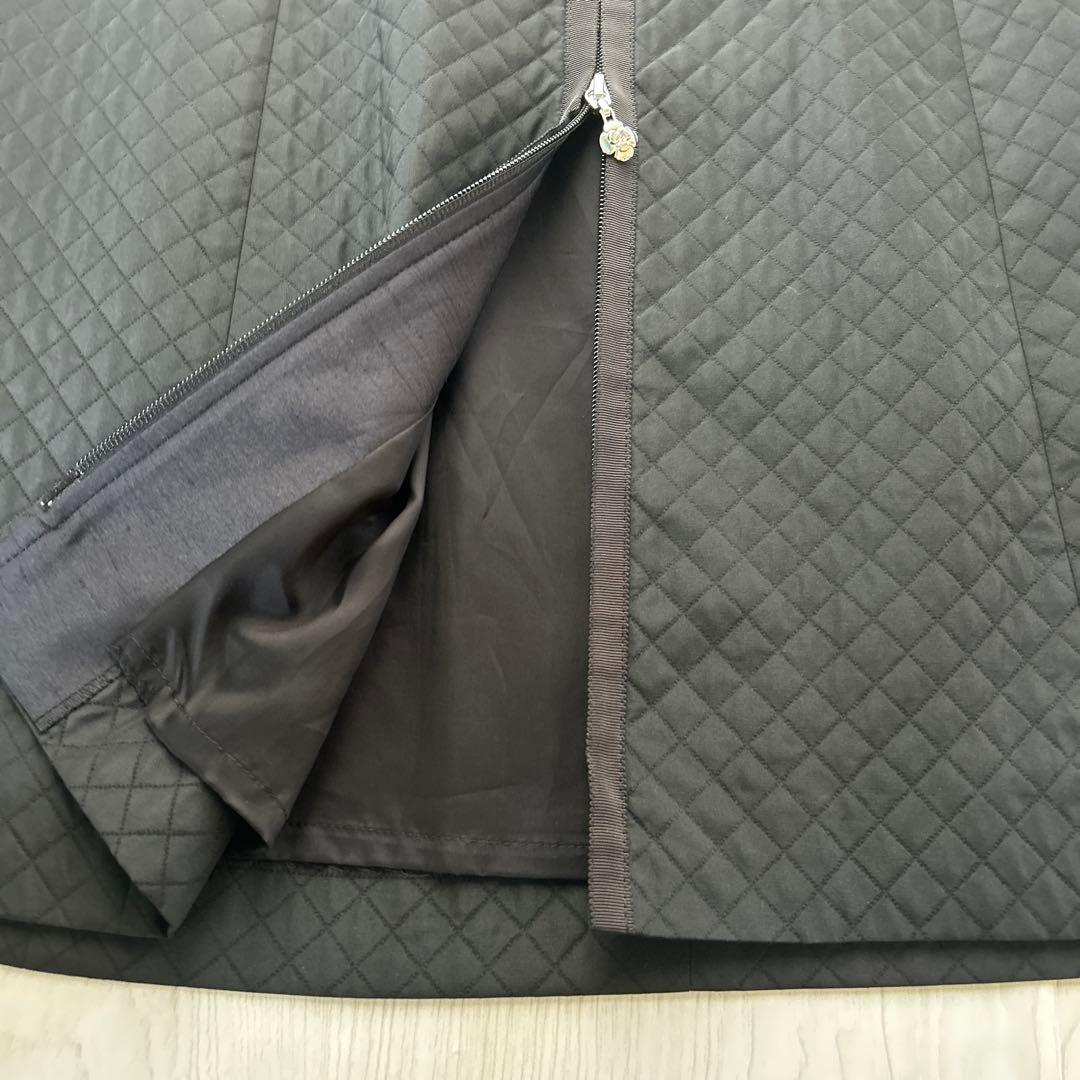 美品　エムズグレイシー　コートドレス　キルティング