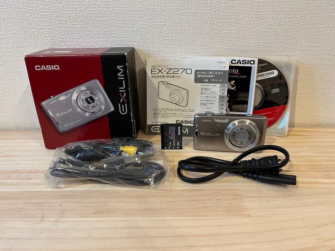 元箱付 完動品 CASIO EXILIM EX-Z270 デジカメ #26006