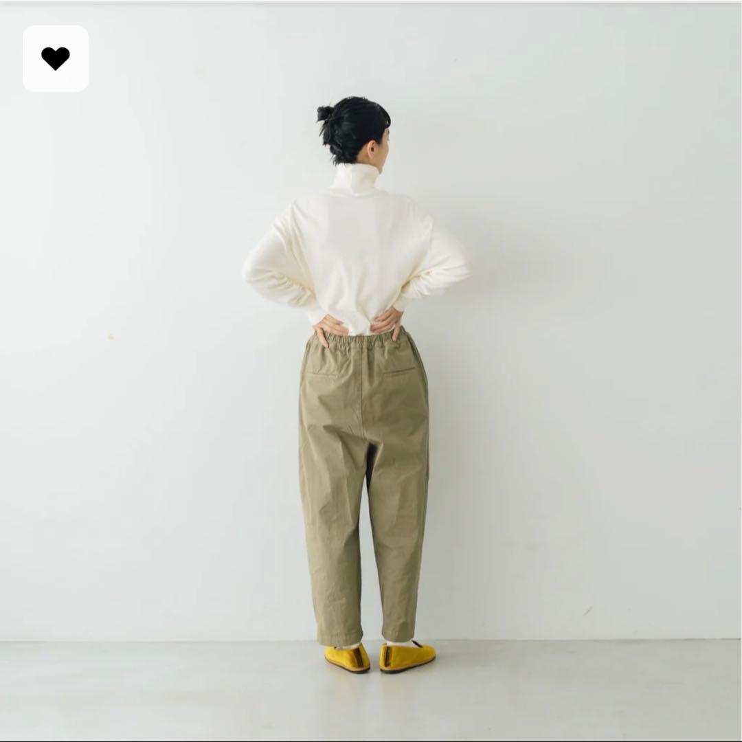 「くらすことの生活日常着」オーガニックパンツ　カーキL kurasukoto