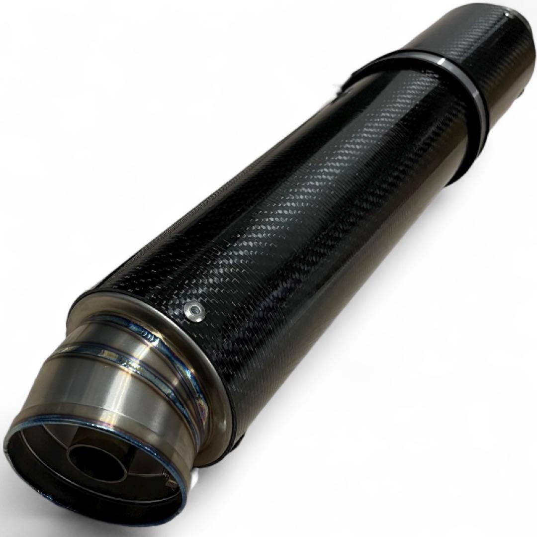 【送料無料】チタンカーボンロングサイレンサー　550MM 60.5mm