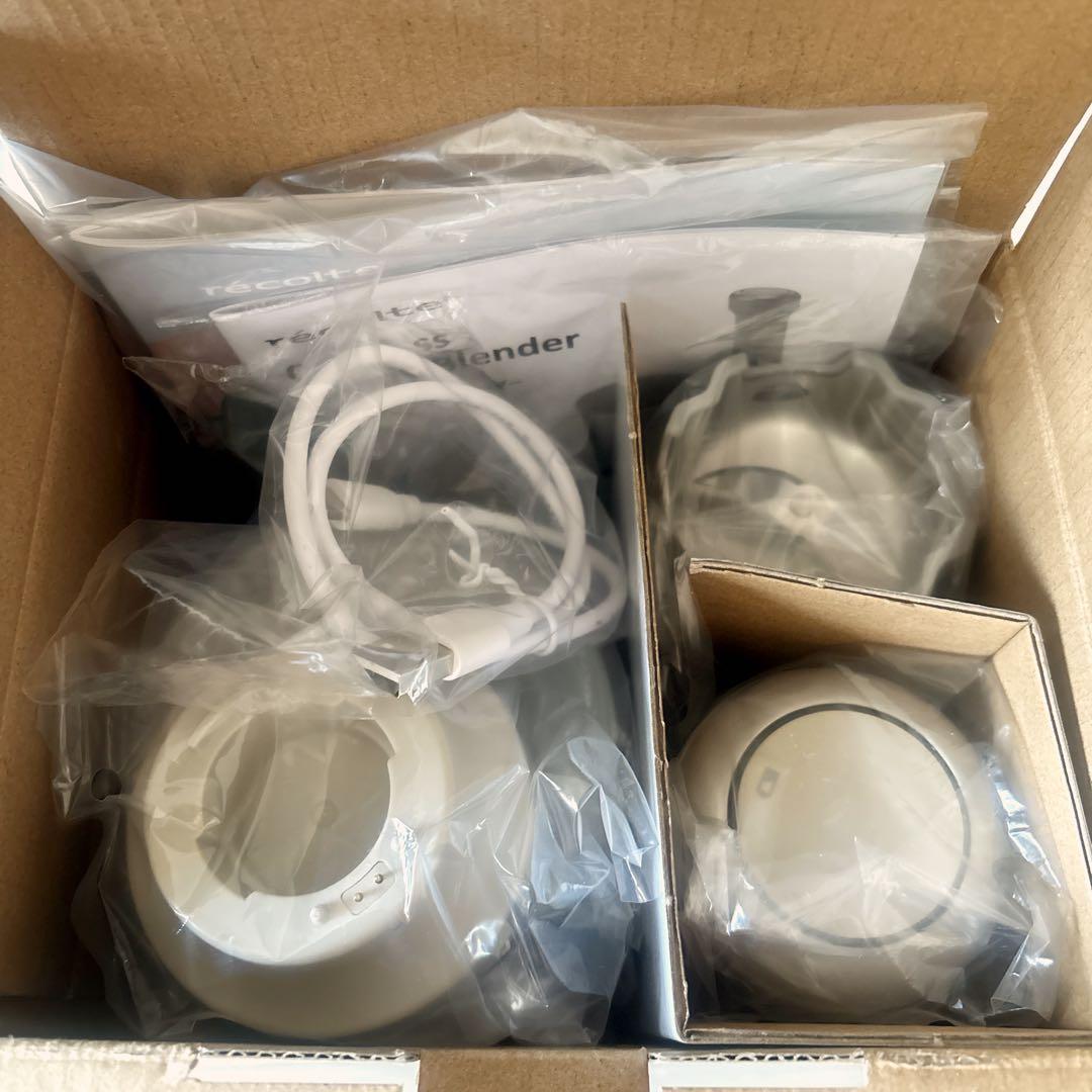 2/8迄récolte レコルト コードレスハンディブレンダー専用レシピブック付