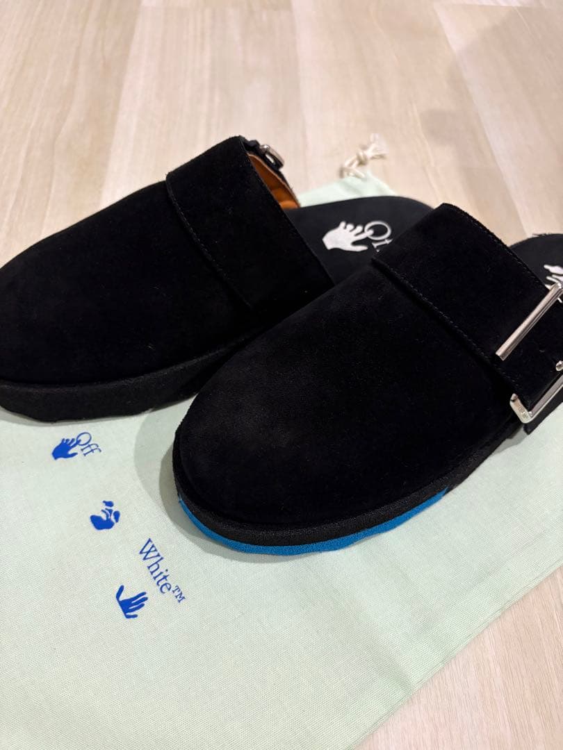 値引き中OFF-WHITECOMFORTLEATHER SLIPPER41インチ