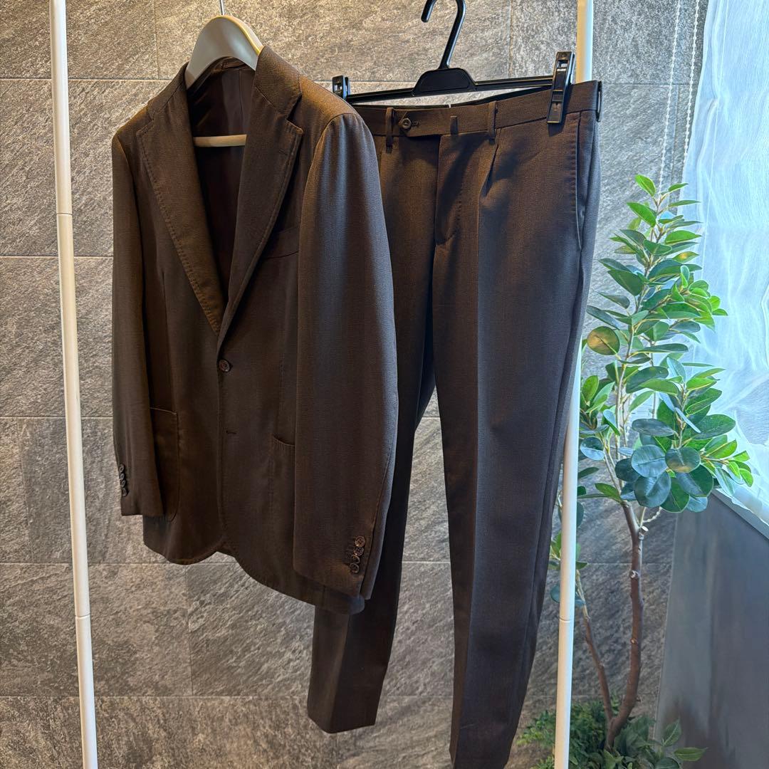 ナノユニバース別注　リングジャケット　シングルセットアップ　44 ブラウン春秋冬