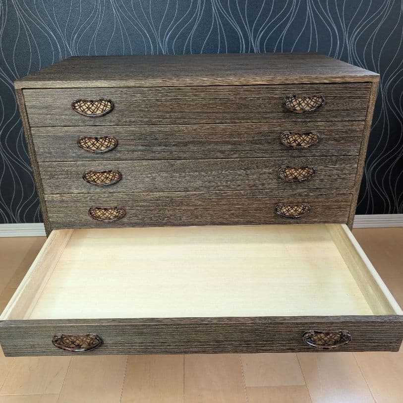 まめ　焼桐 着物箪笥 桐たんす ７段 桐箪笥 着物 衣装箱