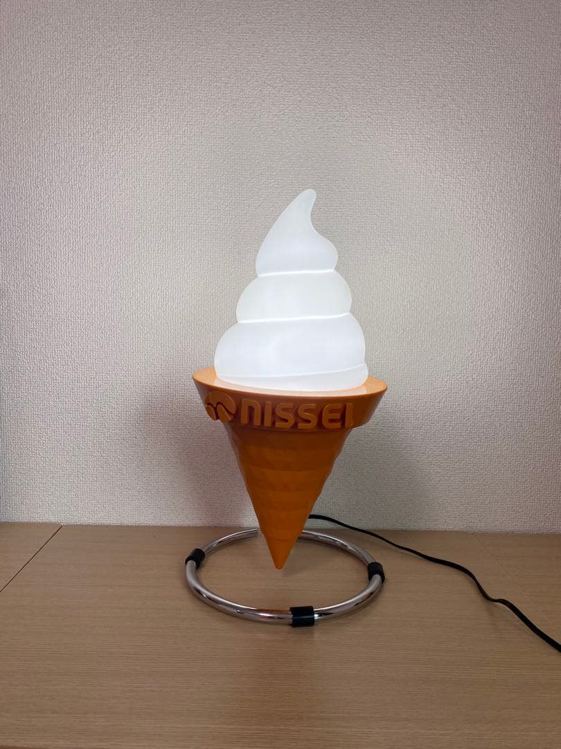 日世　ニッセイ　ミニソフトクリーム　電飾　置物