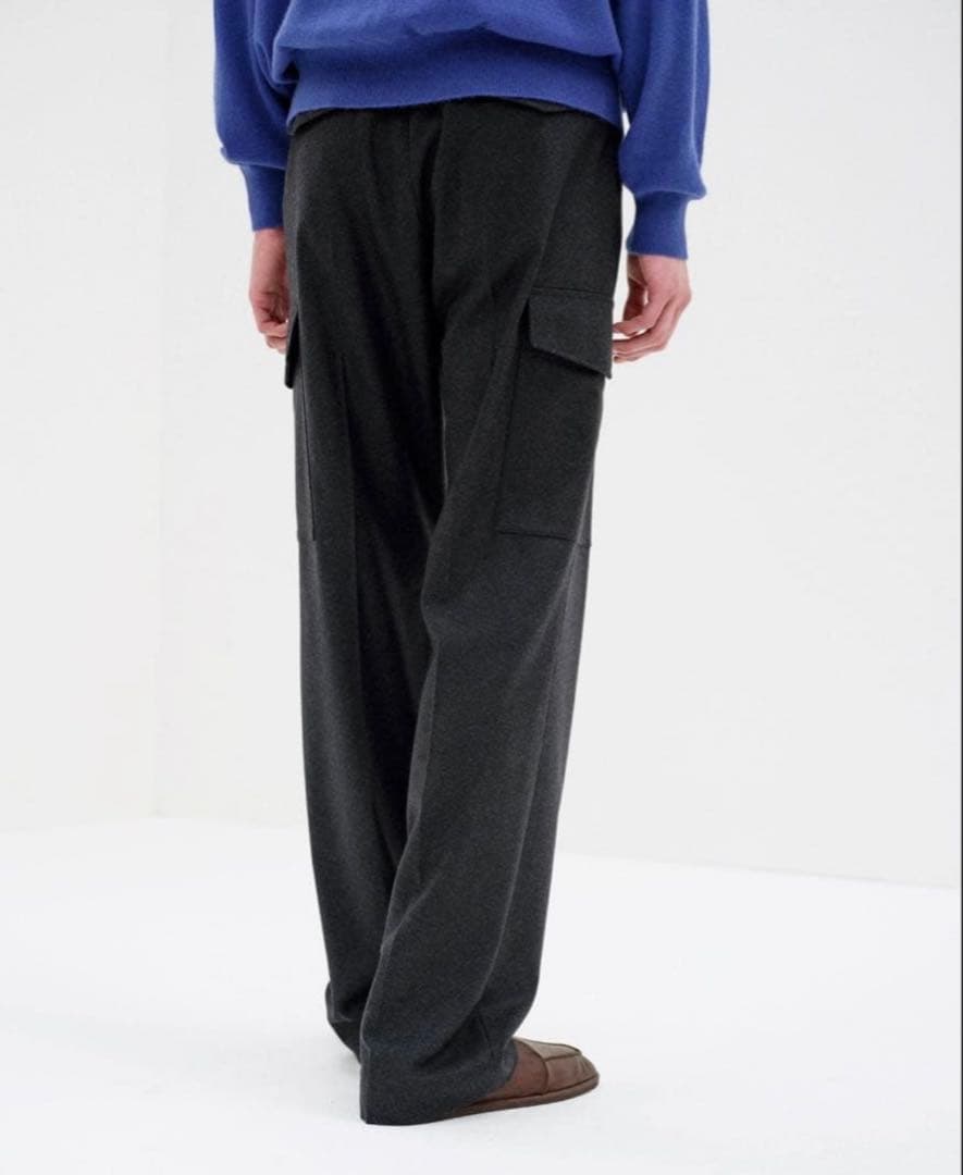 パンツ WOOL FULLING FLANNEL CARGO SLACK 4