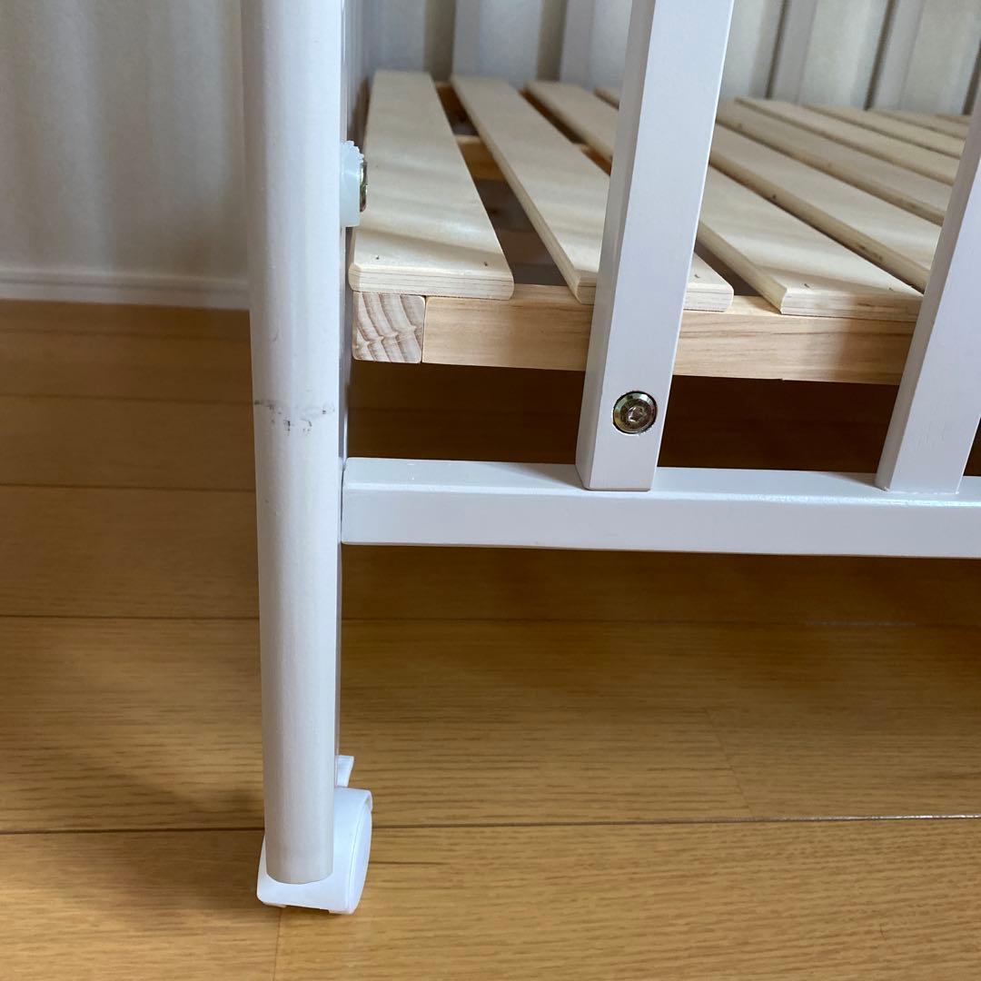 YATOMIベビーベッド グレー　レギュラーサイズ