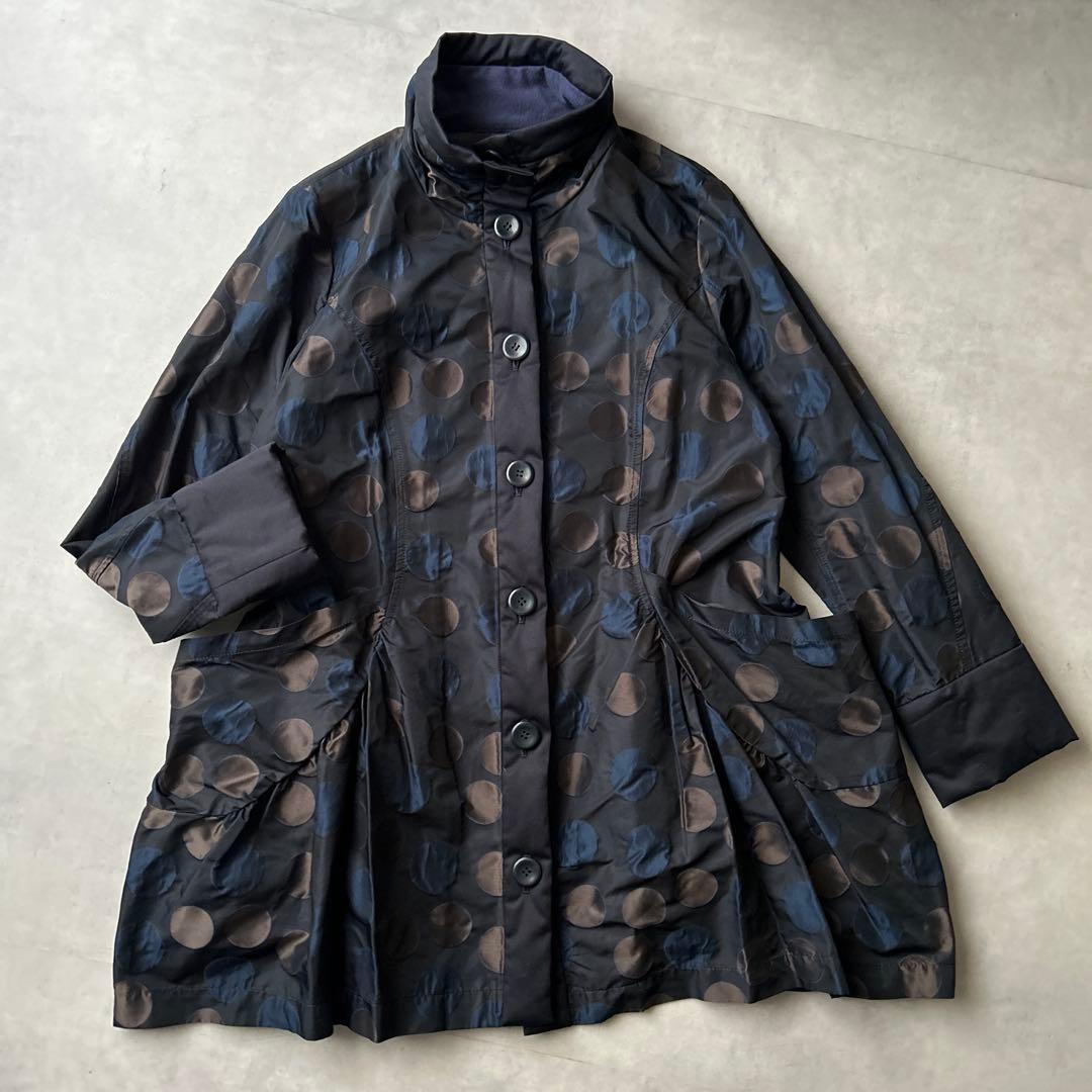 センソユニコ　mic Lifestyle ドット　異素材　変形　ジャンパー