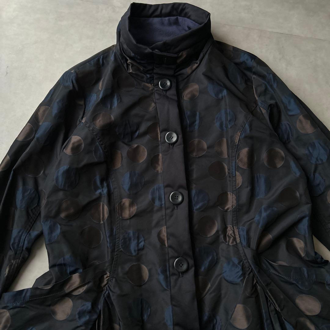 センソユニコ　mic Lifestyle ドット　異素材　変形　ジャンパー