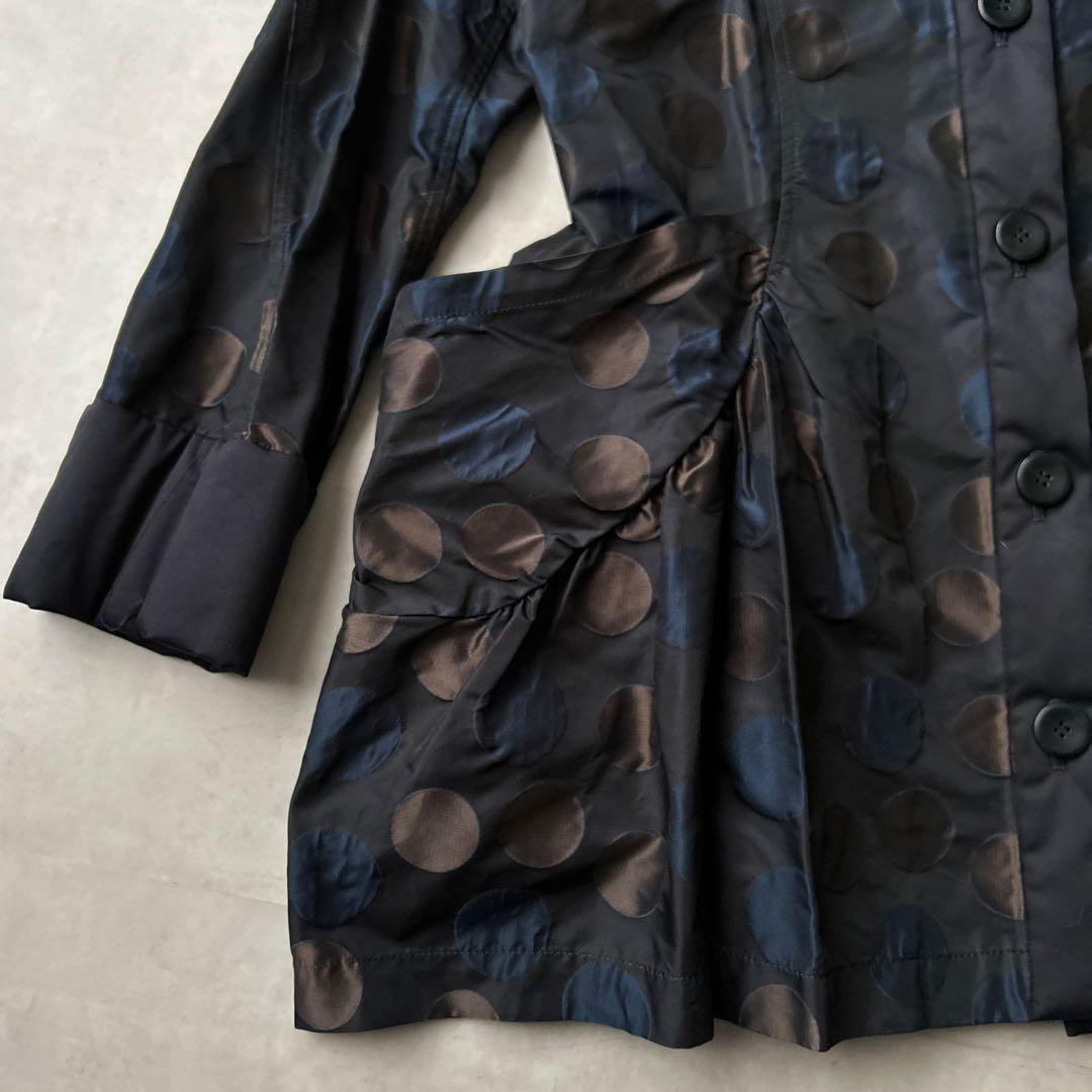 センソユニコ　mic Lifestyle ドット　異素材　変形　ジャンパー