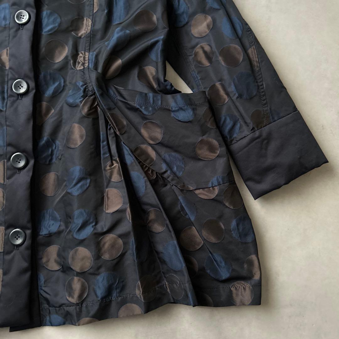 センソユニコ　mic Lifestyle ドット　異素材　変形　ジャンパー