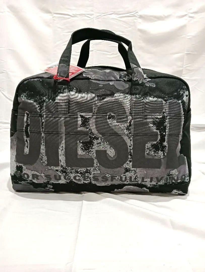 DIESEL ディーゼル ボストンバッグ ブラック グレー