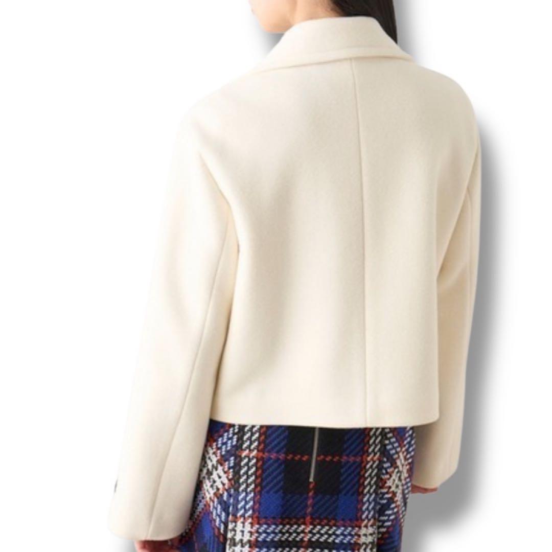 SNIDEL スナイデル　ウールショートＰコート　アイボリー　サイズ1 M相当