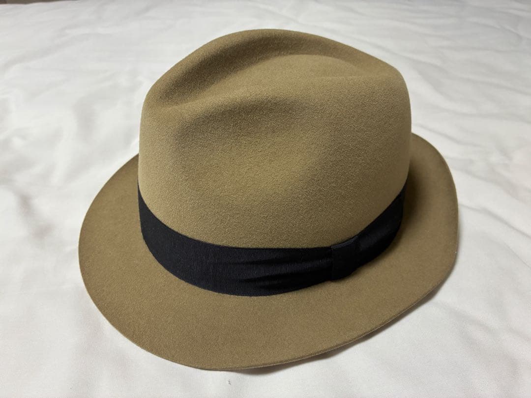 KNOX ベージュ ウール フェルトハット