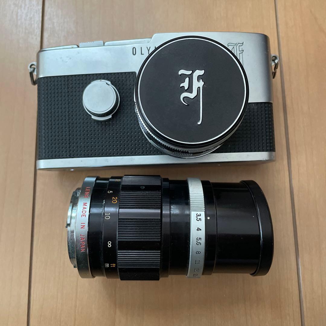 オリンパスPEN花文字と2レンズ