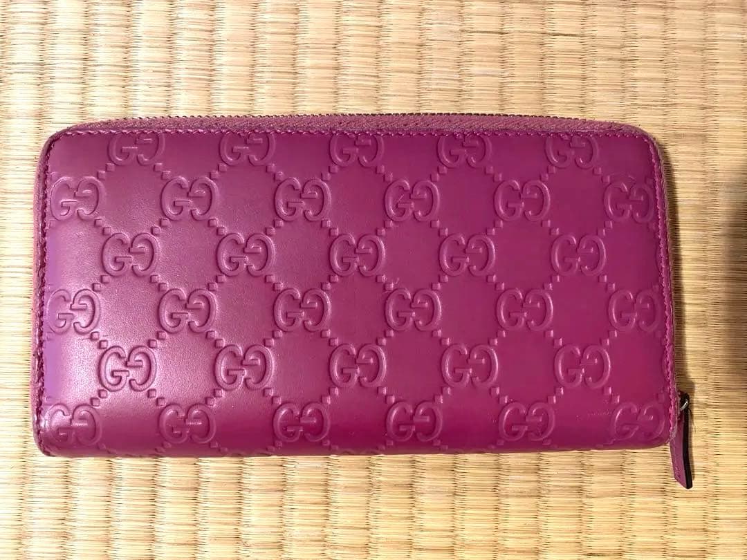 GUCCI 長財布　ピンク