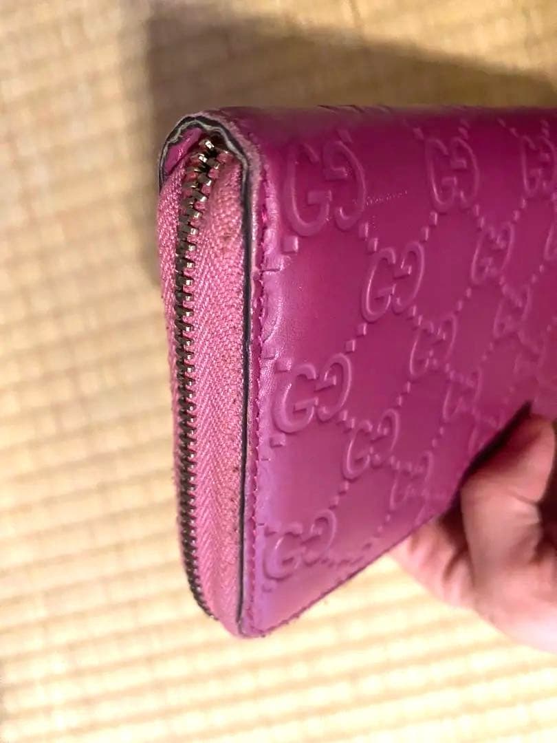 GUCCI 長財布　ピンク