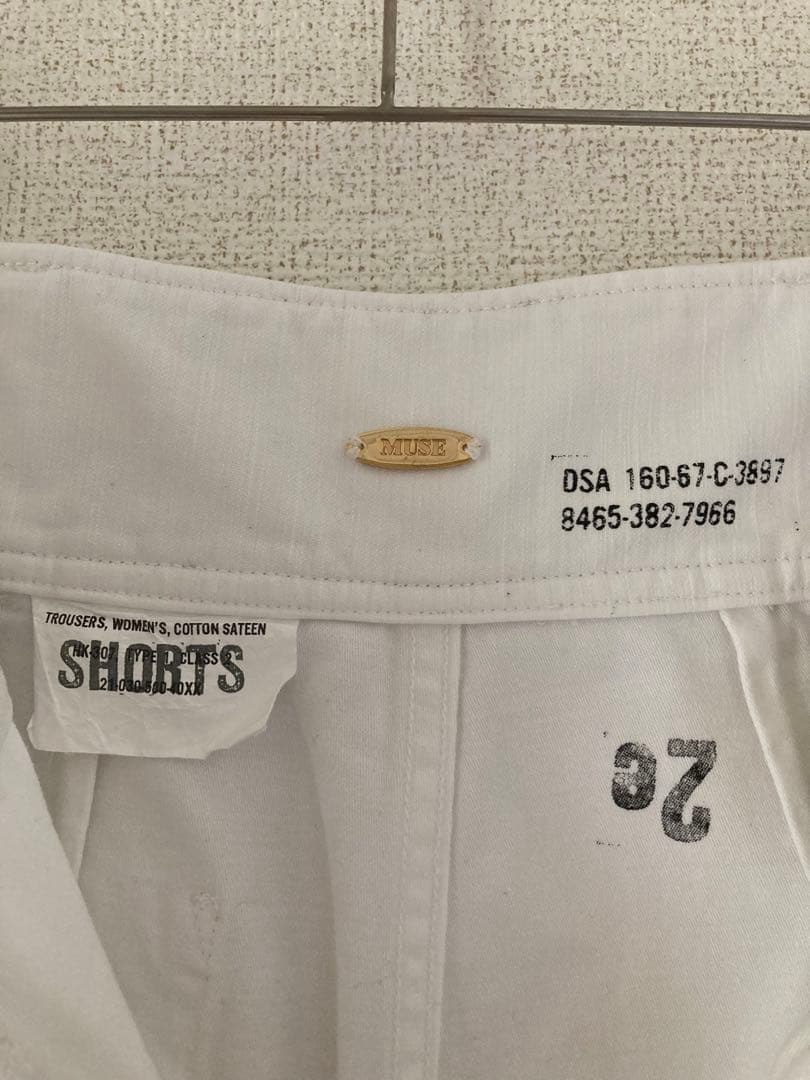 MUSE deドゥーズィエムクラス　ハーフパンツ　36 ホワイト